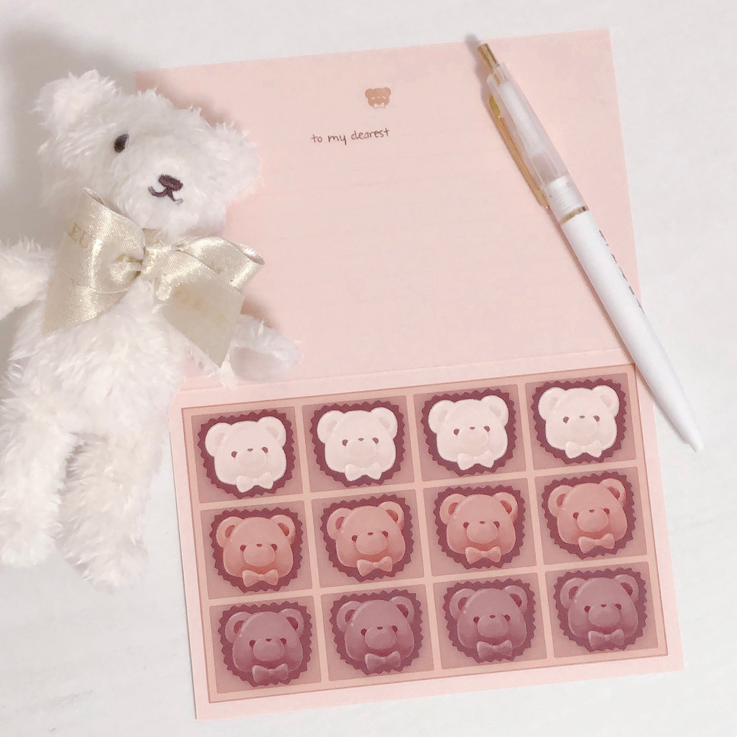 chocolate box greeting card & sticker sheet