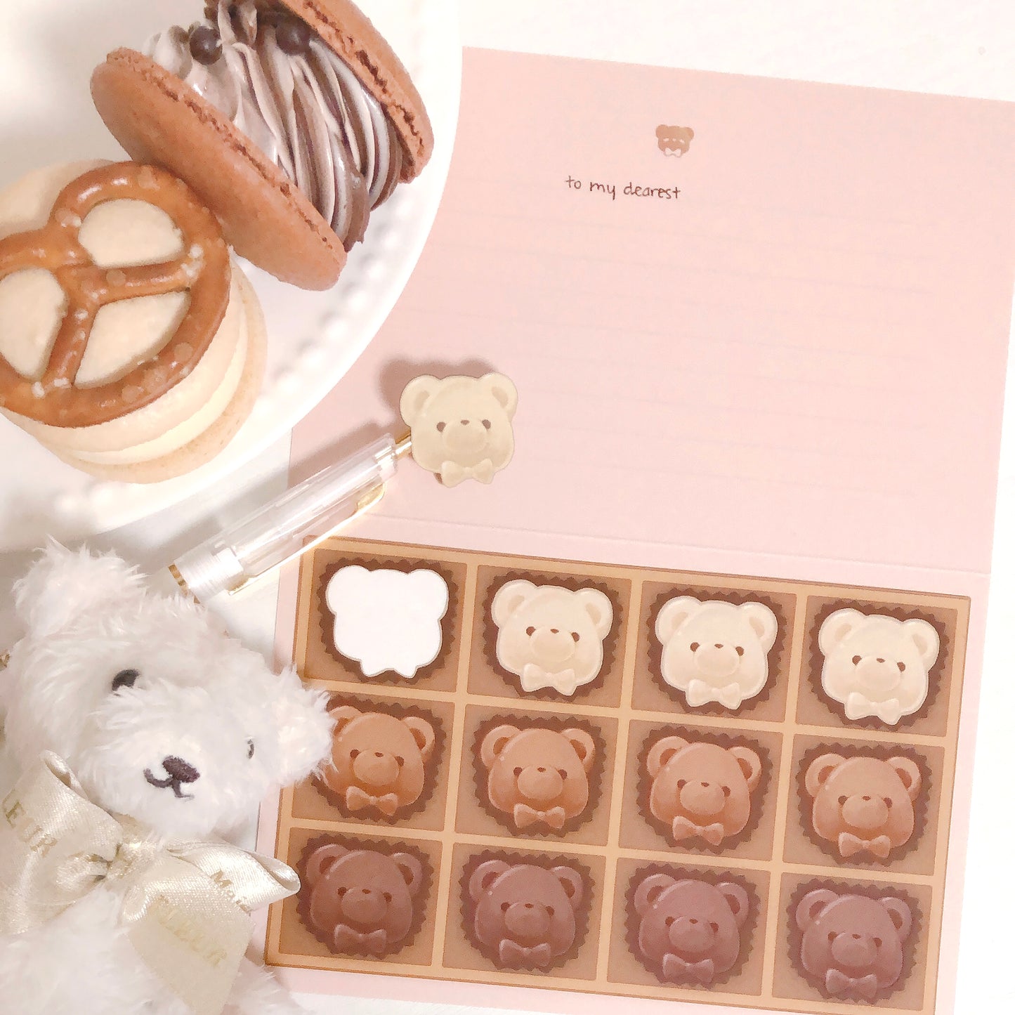 chocolate box greeting card & sticker sheet