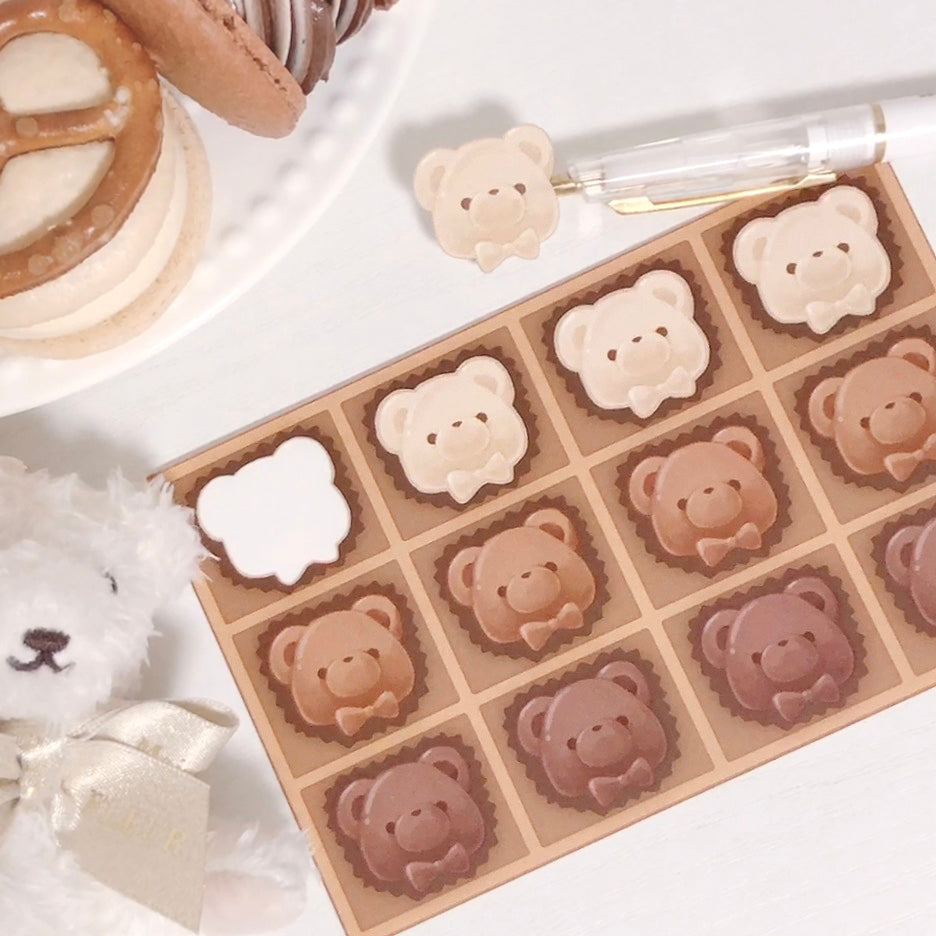chocolate box greeting card & sticker sheet