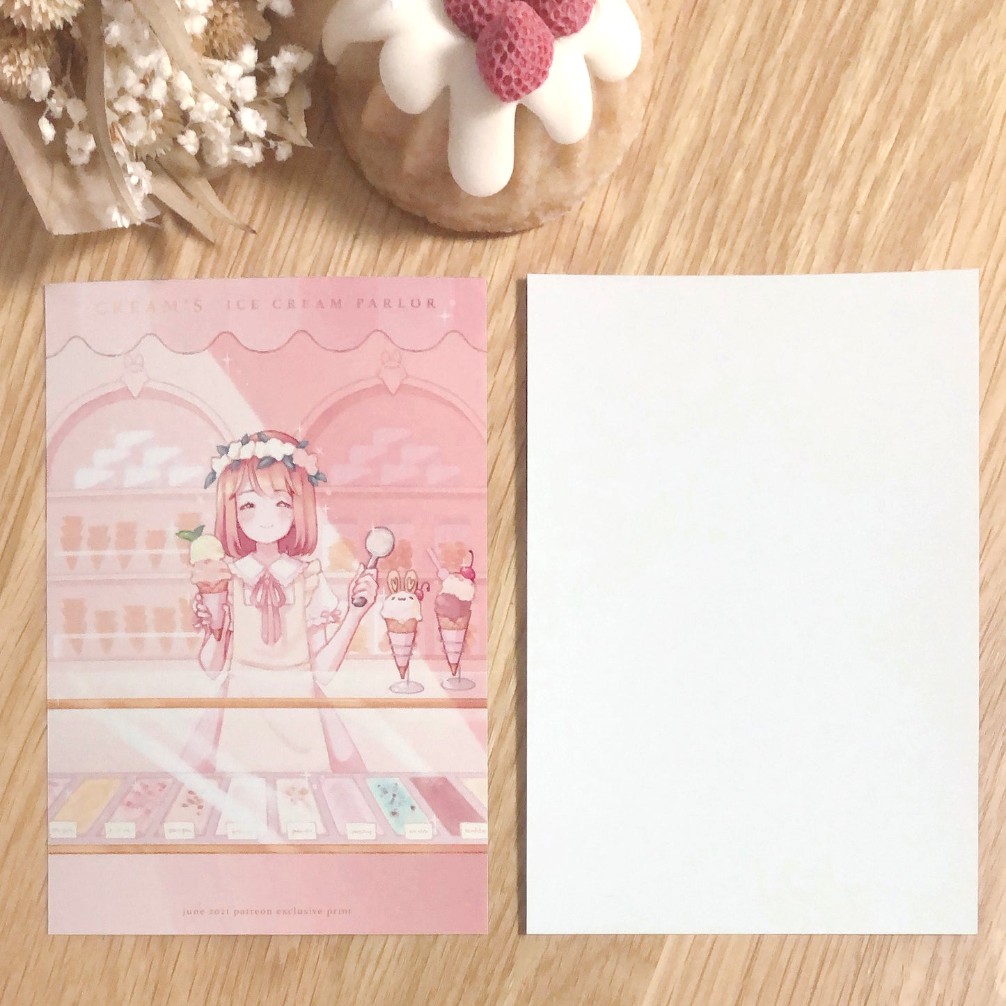 ice cream parlor print