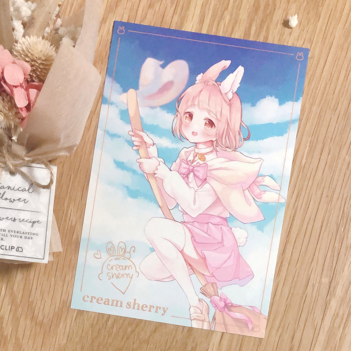bunny witch print