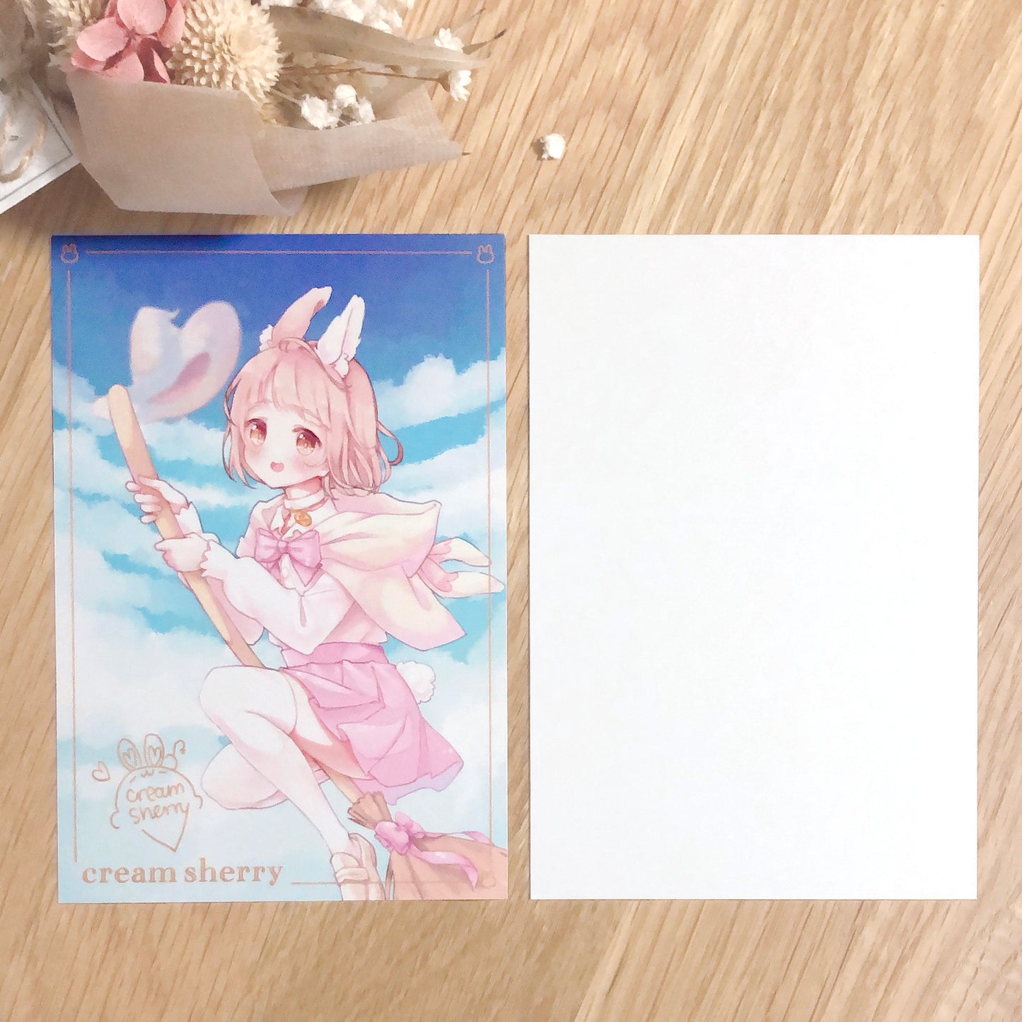 bunny witch print