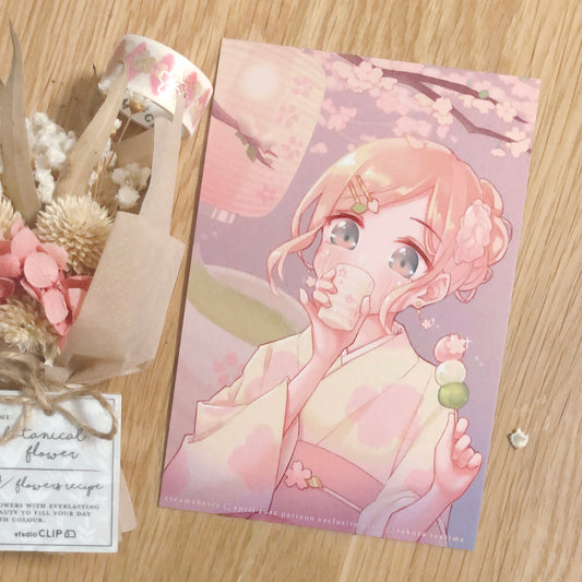 sakura teatime print