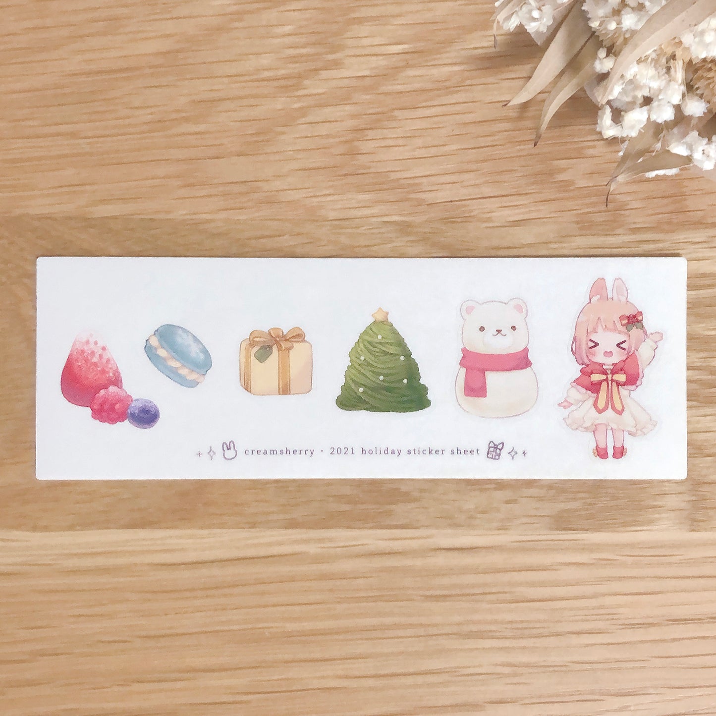 holiday sticker sheet