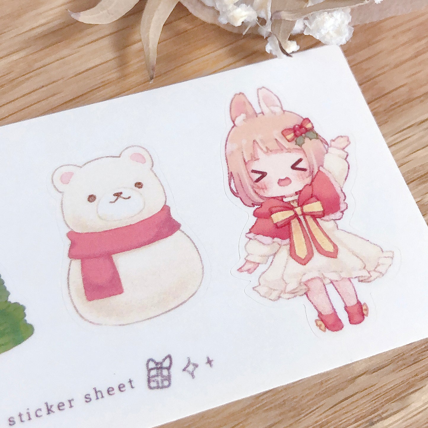 holiday sticker sheet
