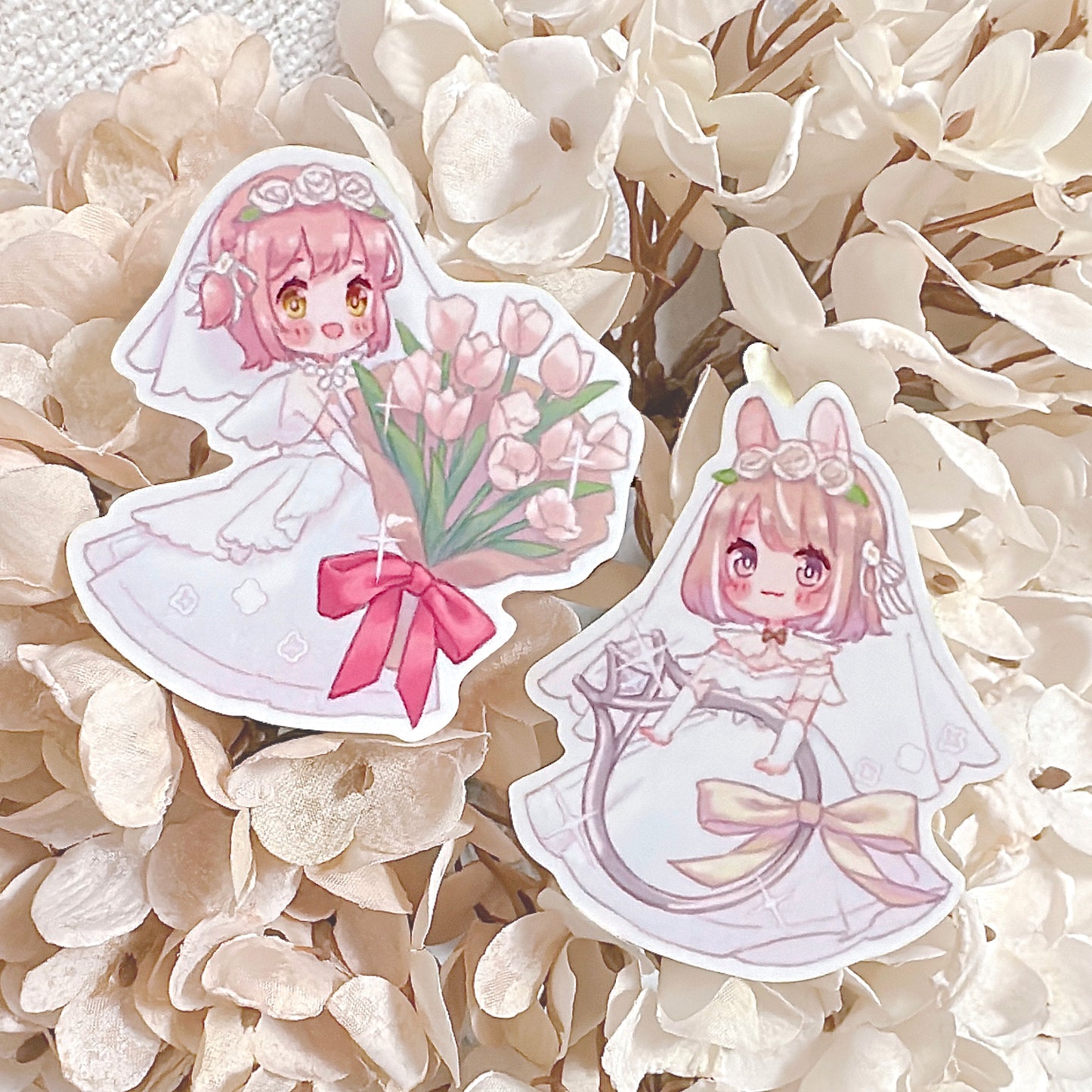 momo & sherry bride sticker set
