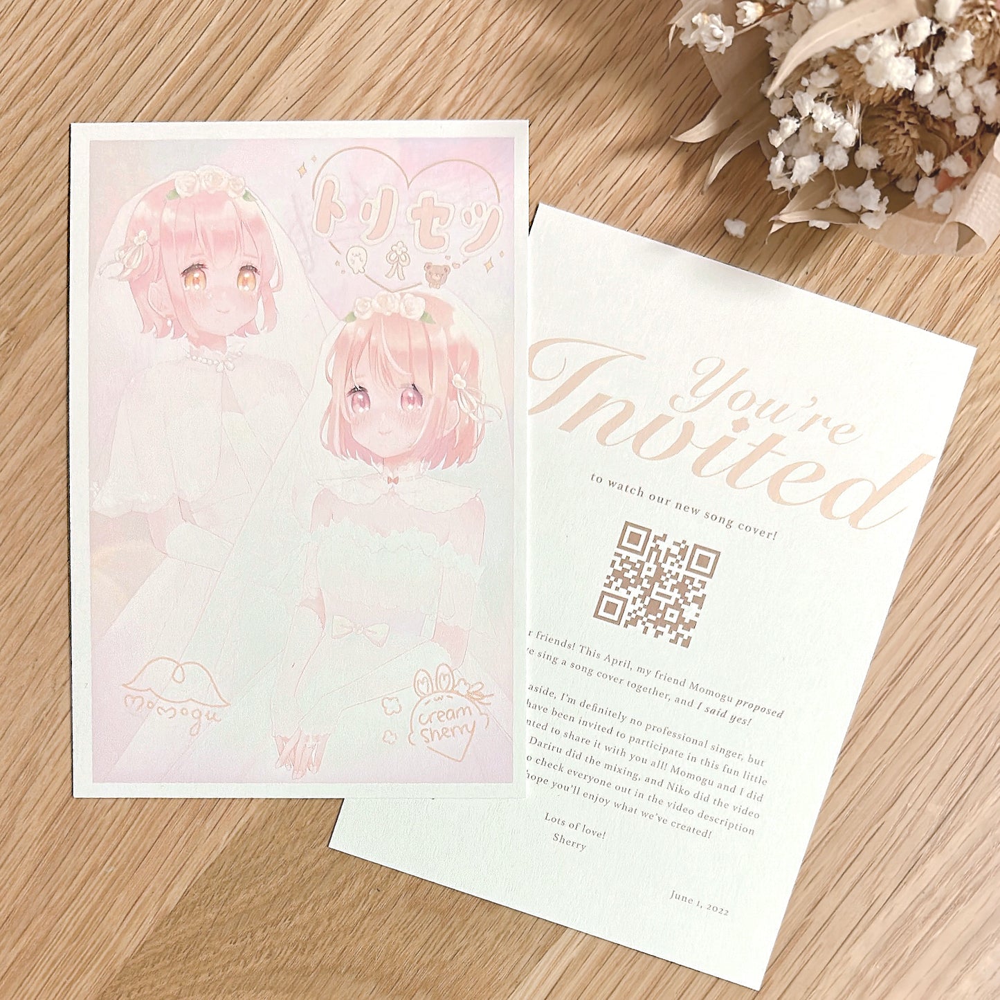 momo & sherry bride sticker set