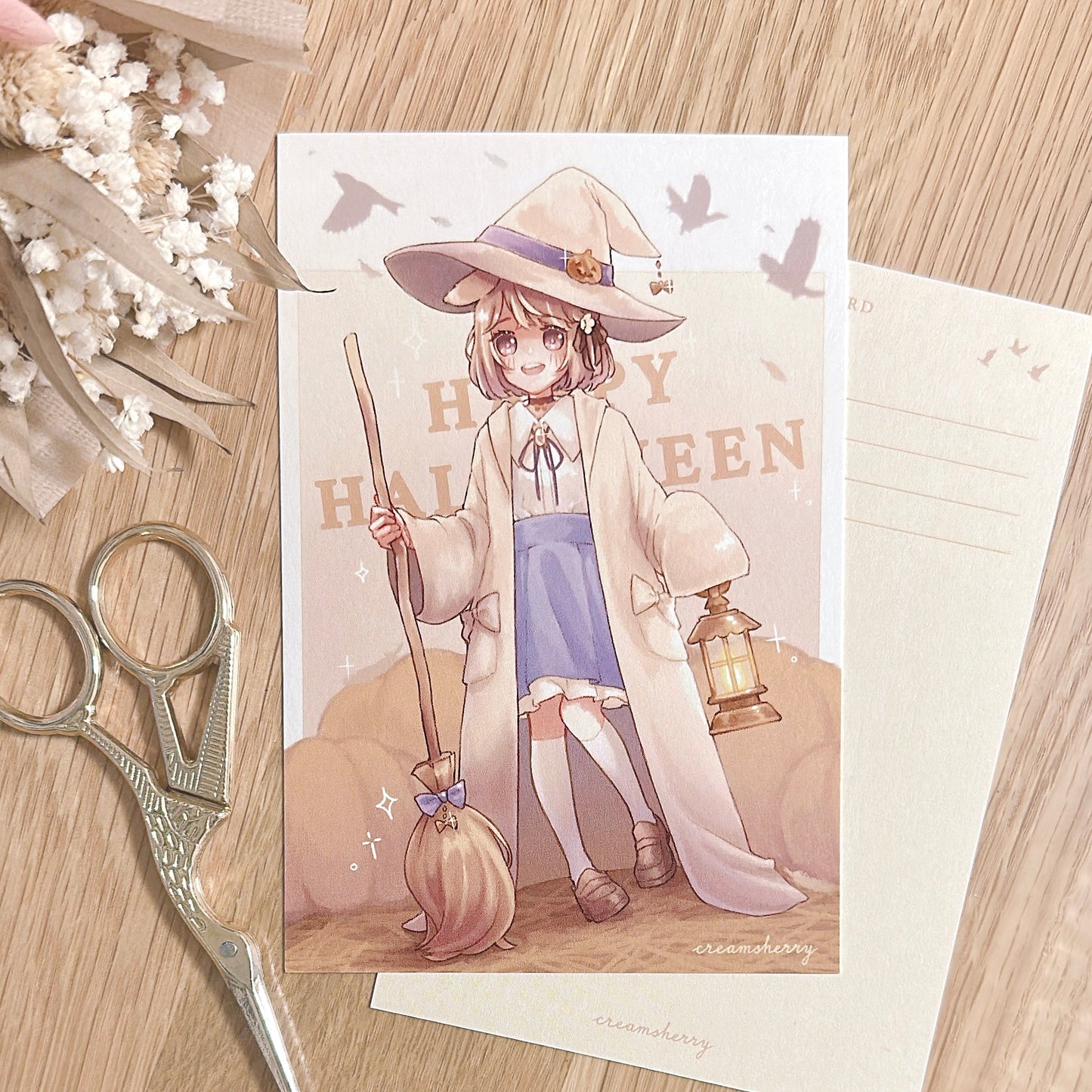 pumpkin patch postcard