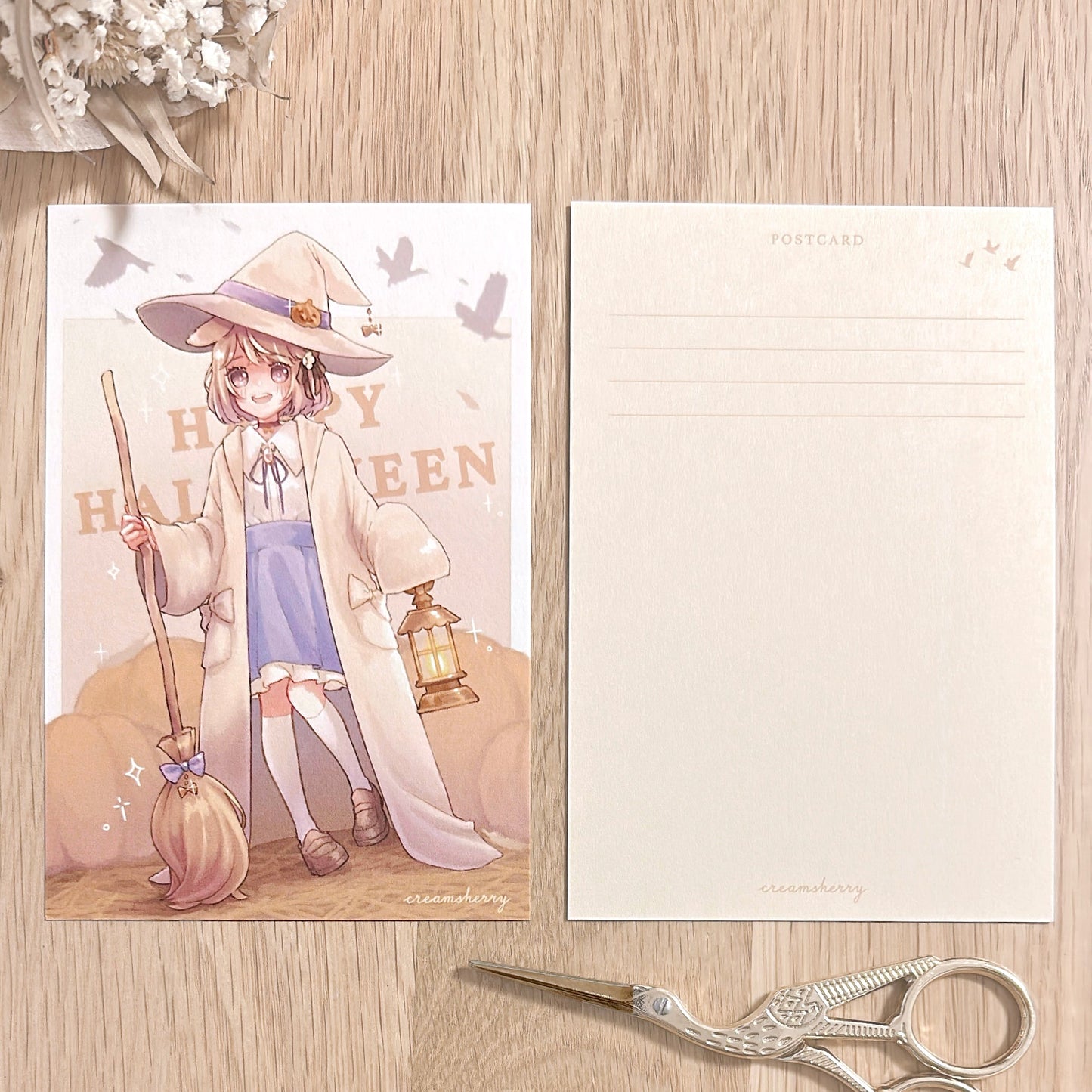 pumpkin patch postcard