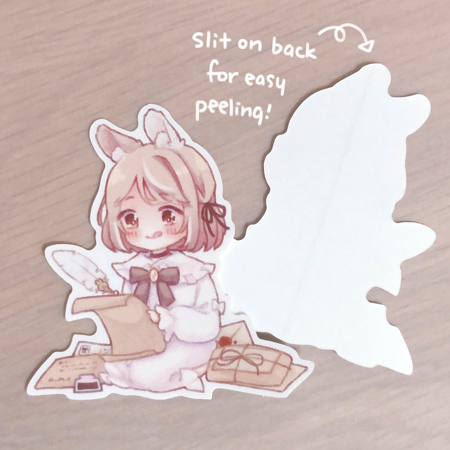 letter writing postcard & sticker