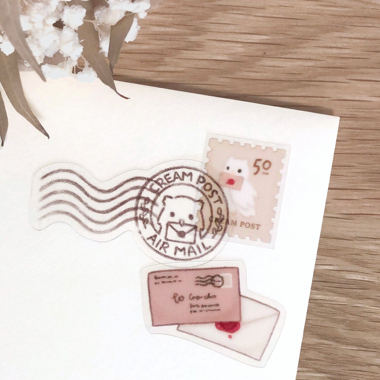 magical mail clear sticker sheet
