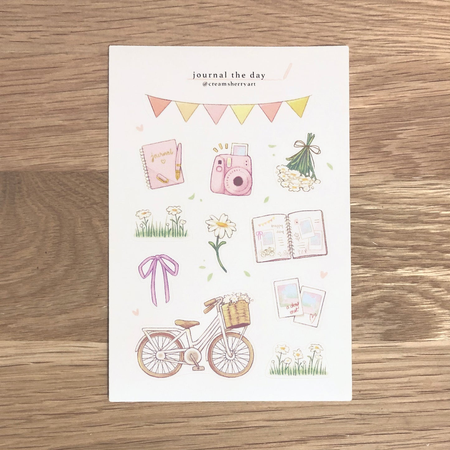journal the day sticker sheet