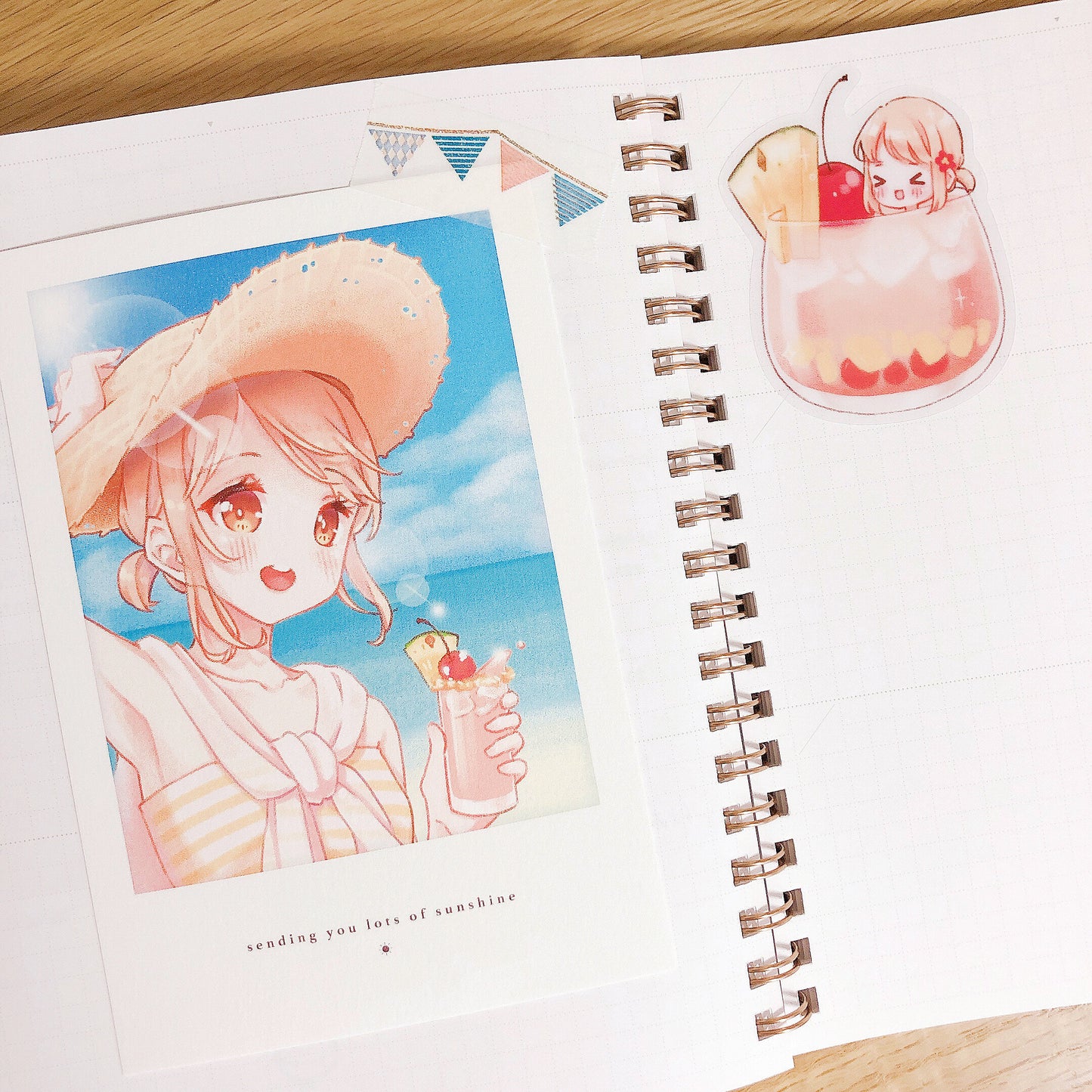 summer drink print & sticker