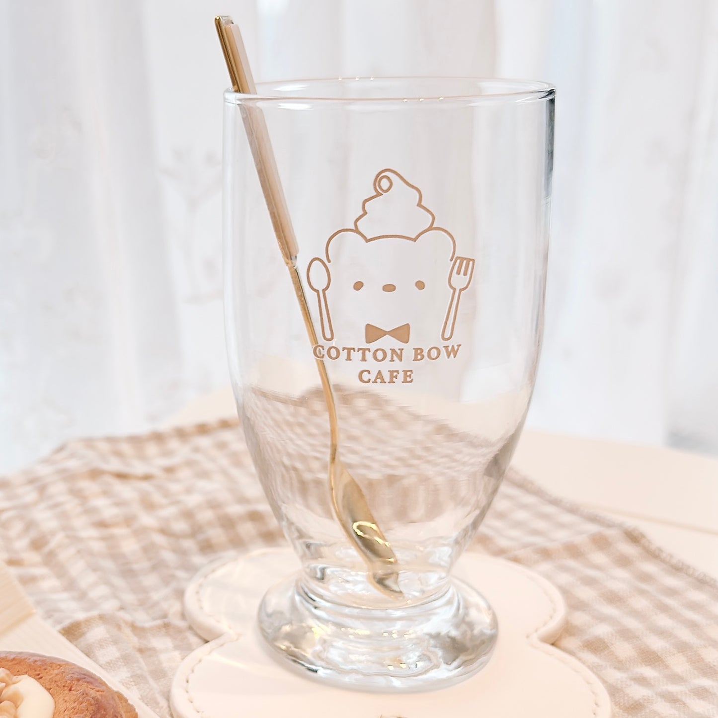 cotton bow cafe parfait-style glass