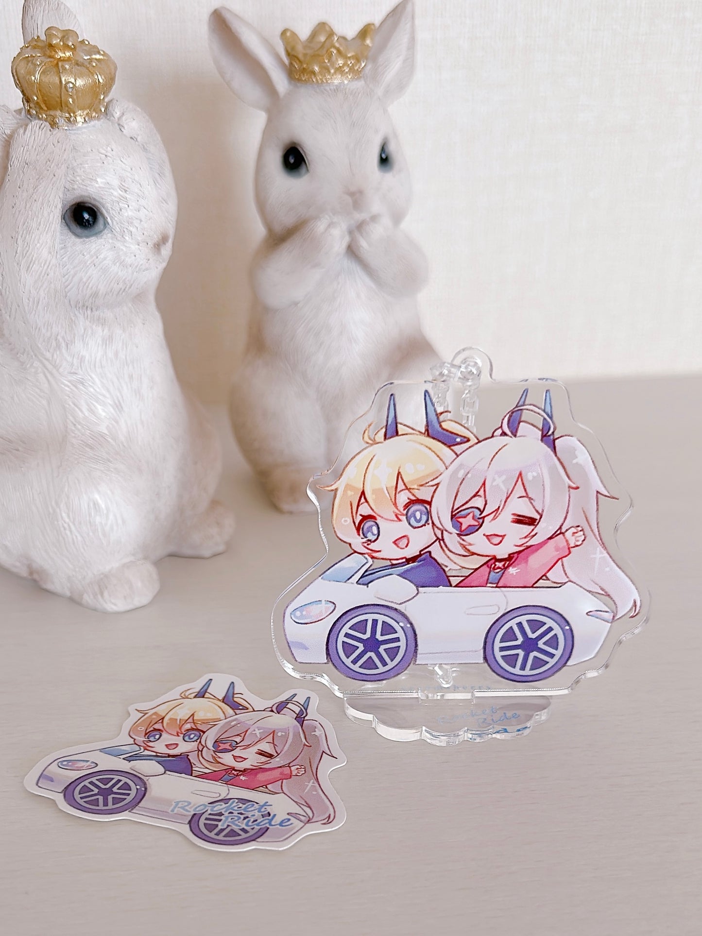 DJMAX rocket ride acrylic stand keychain + sticker