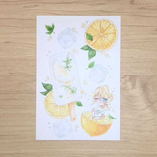 lemon ice postcard
