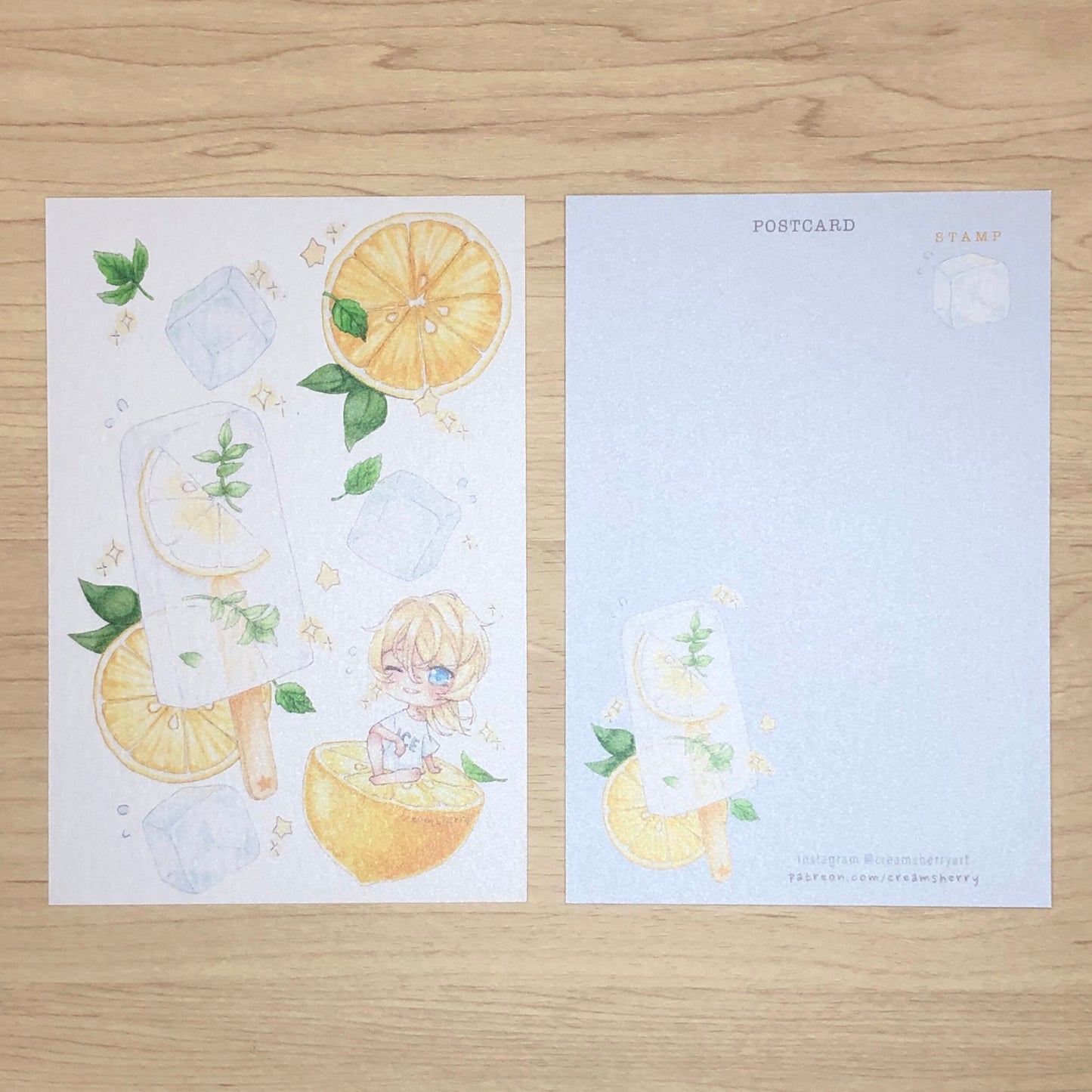 lemon ice postcard