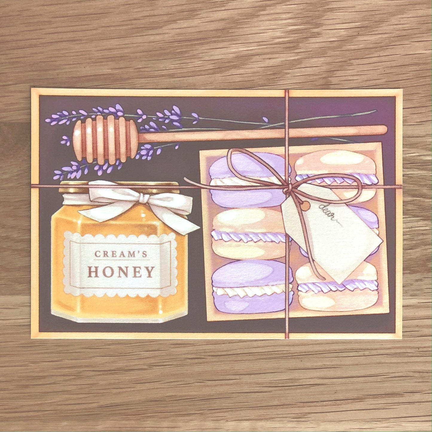 honey & lavender postcard
