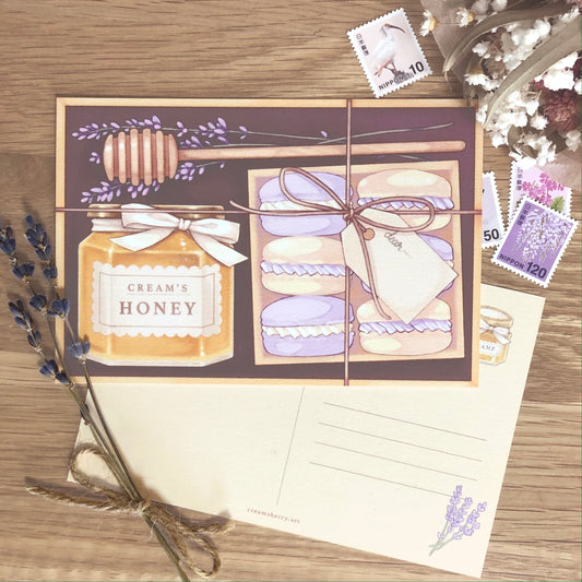 honey & lavender postcard